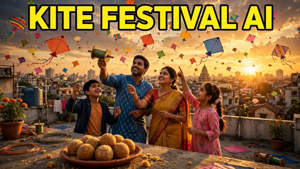 Makar Sankranti kite festival AI video prompts – featured image