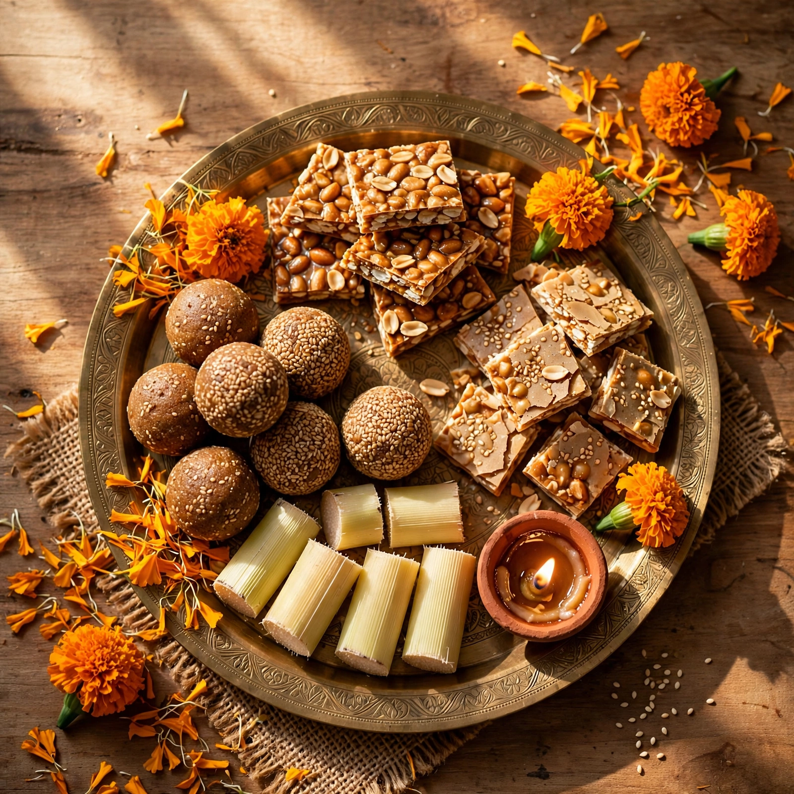आसमान में हज़ारों पतंगें – Makar Sankranti AI video prompt