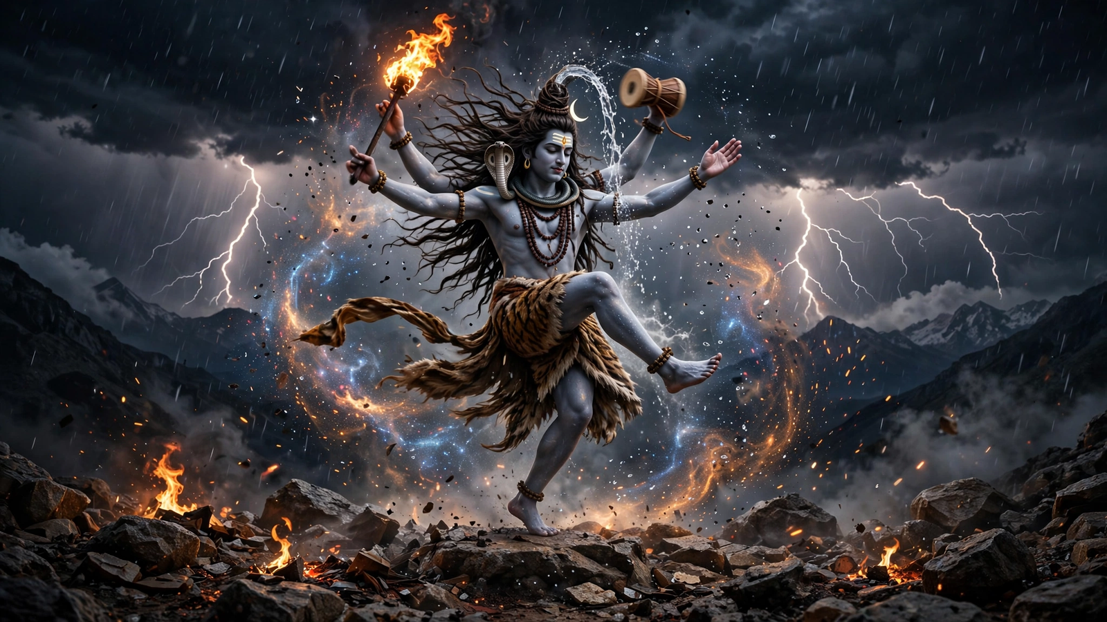 AI Mahadev Video Prompts: भोलेनाथ के 4 Cinematic धमाकेदार Video Prompts - prompt 1