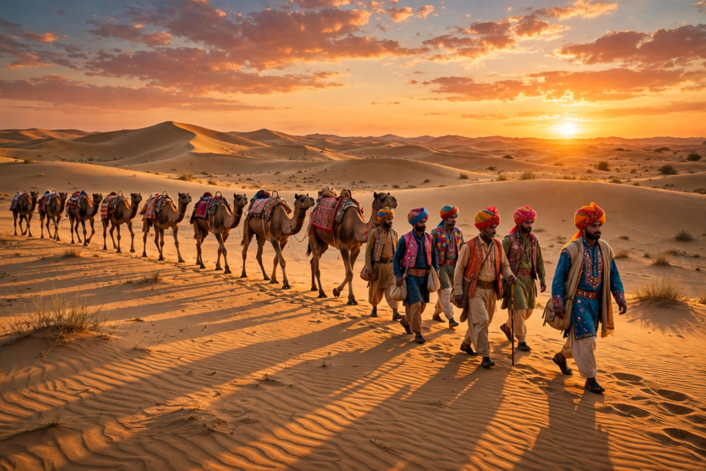 Rajasthan desert camel safari video prompts Hindi featured image