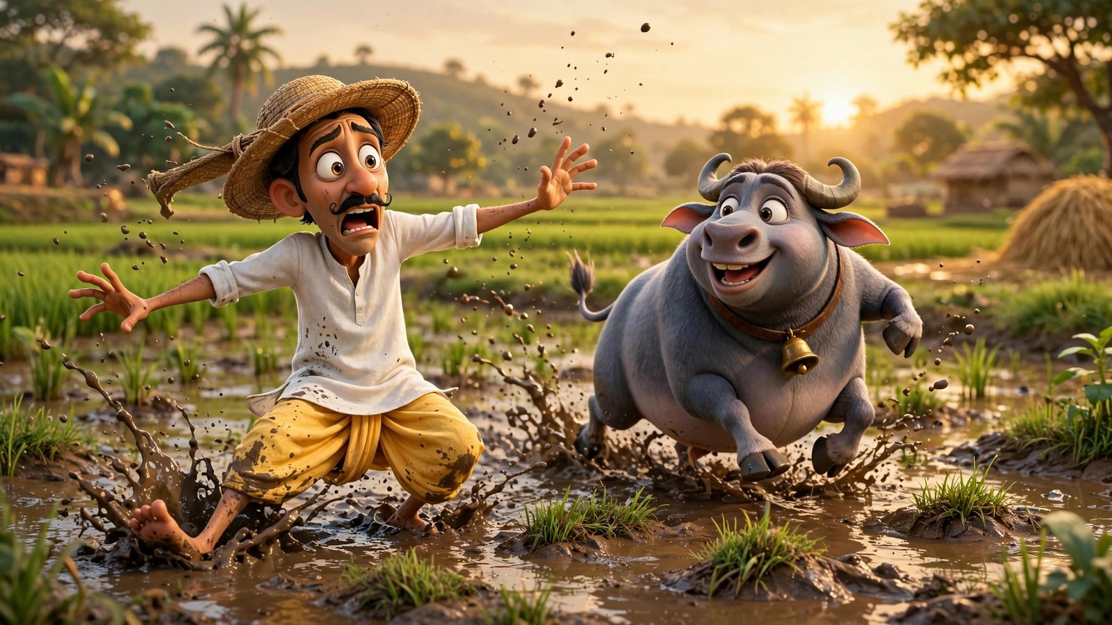 Kisan aur Bhagti Bhains, AI preview
