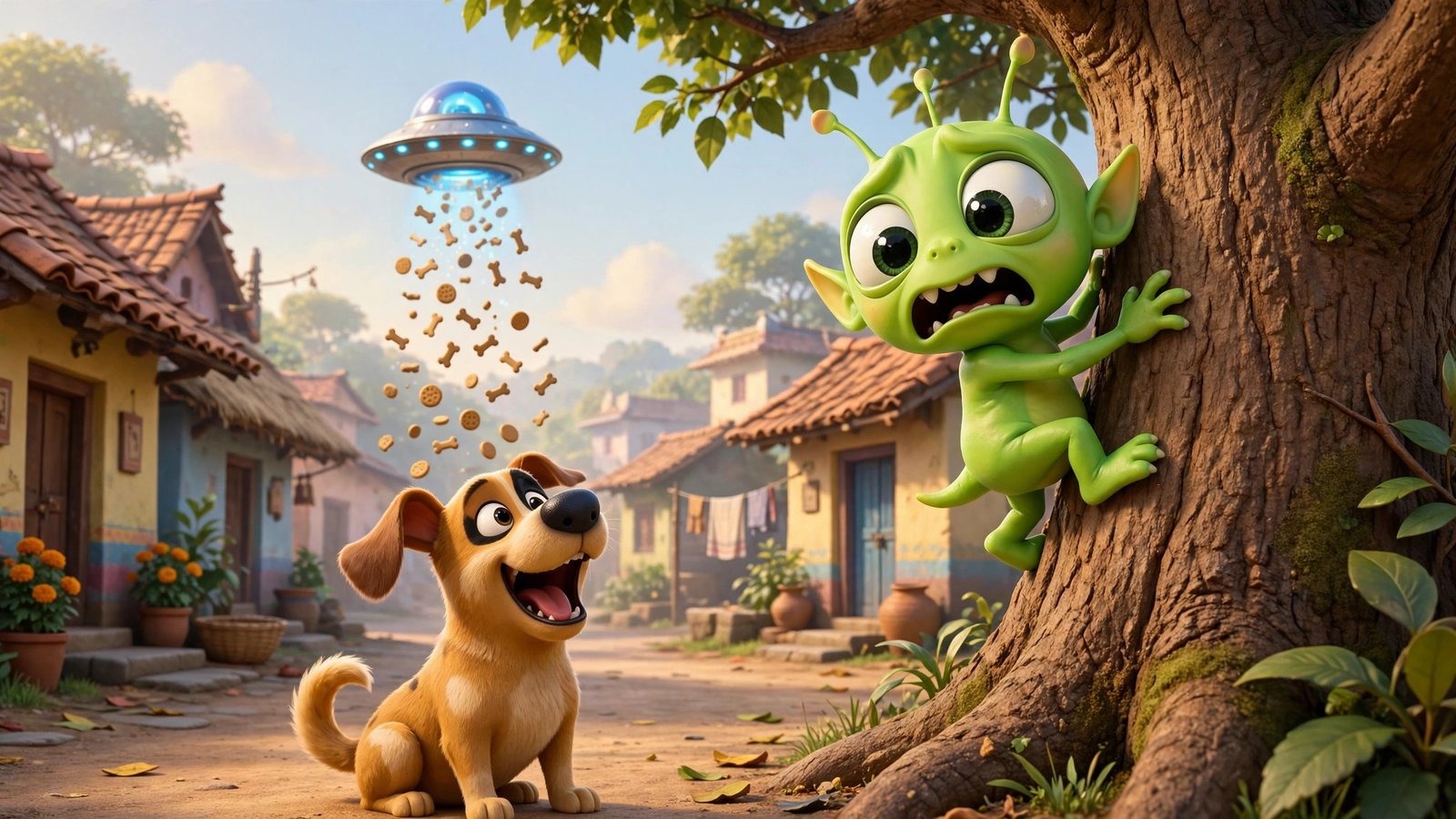 Alien vs Gali ka Kutta, AI preview