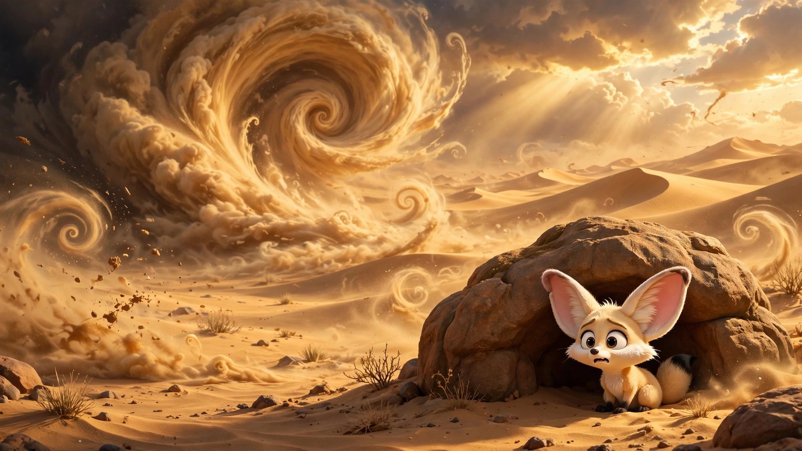 Dramatic Sandstorm, AI preview