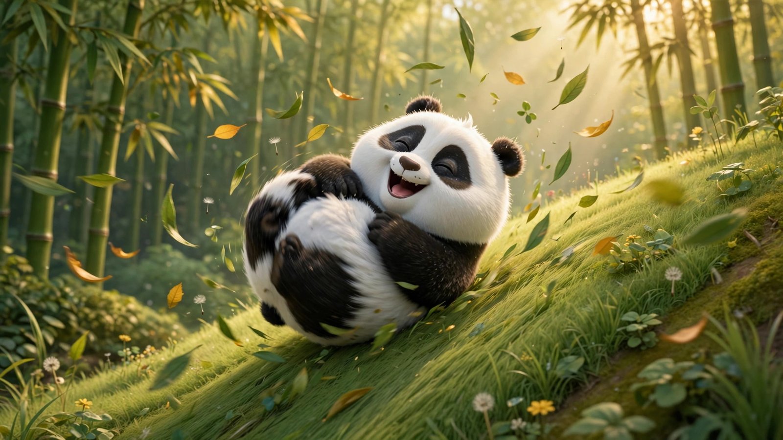 Baby Panda Rolling, AI preview