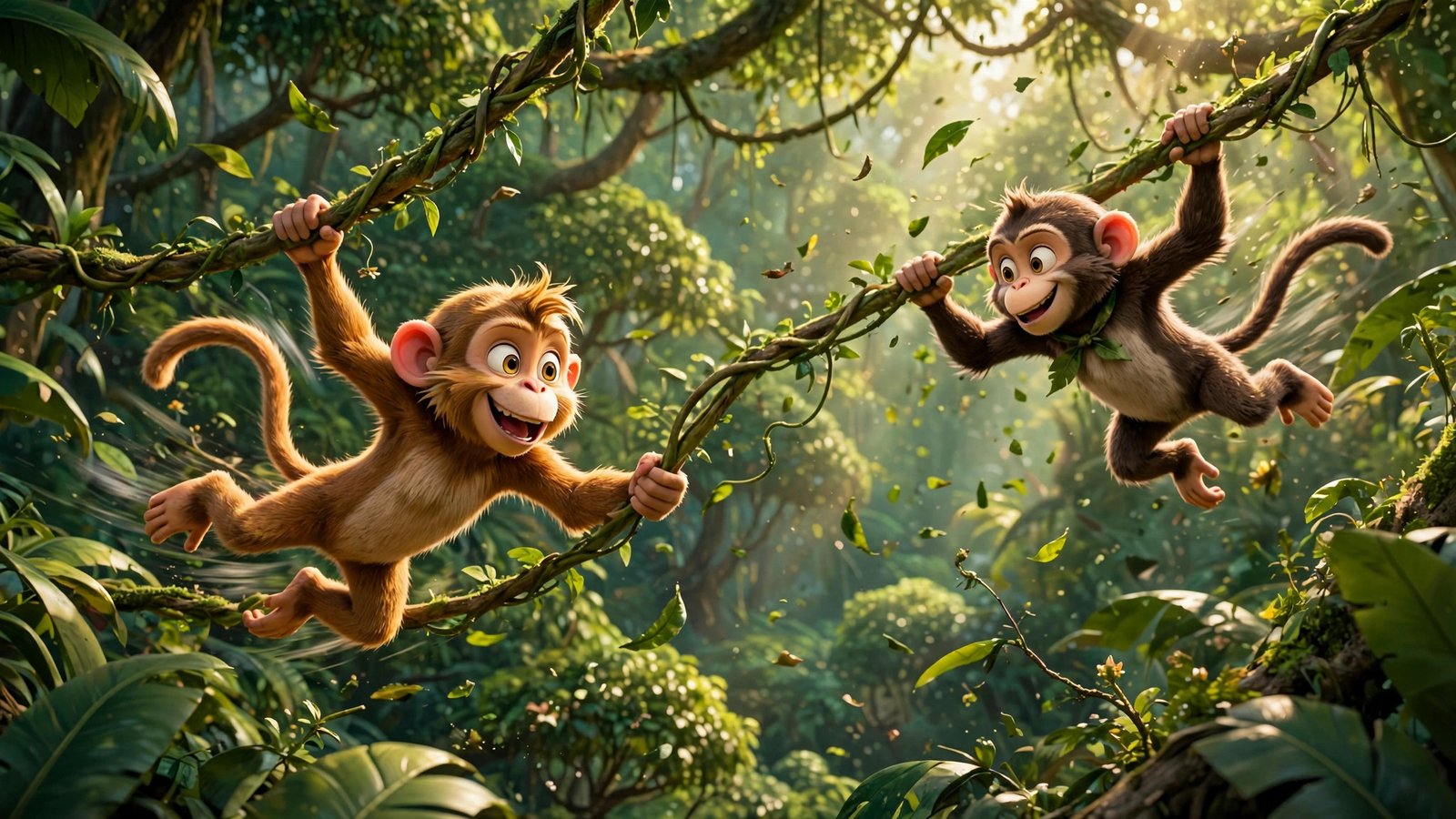 Monkey Swing Race, AI preview