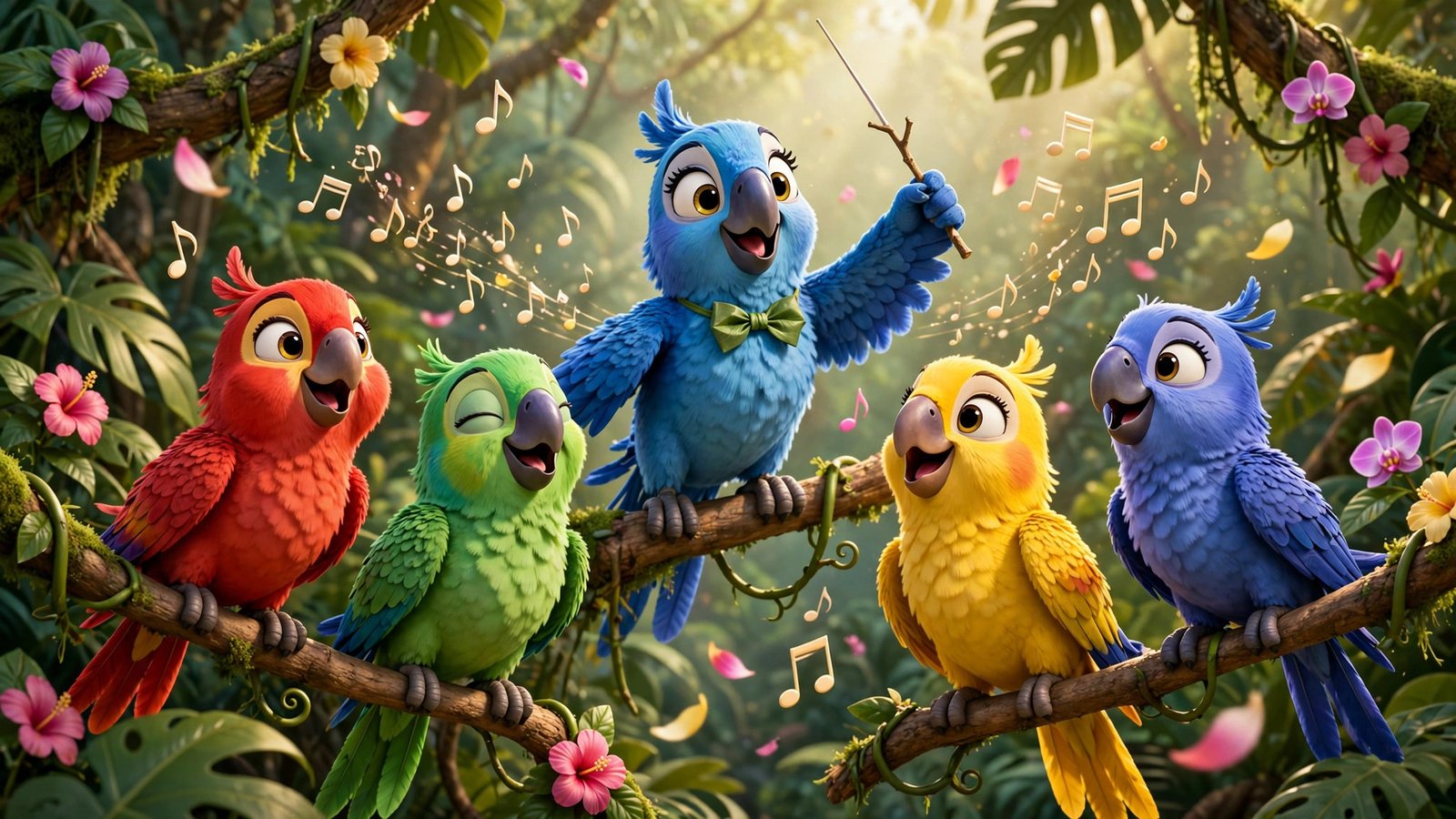 Parrot Choir Singing, AI preview