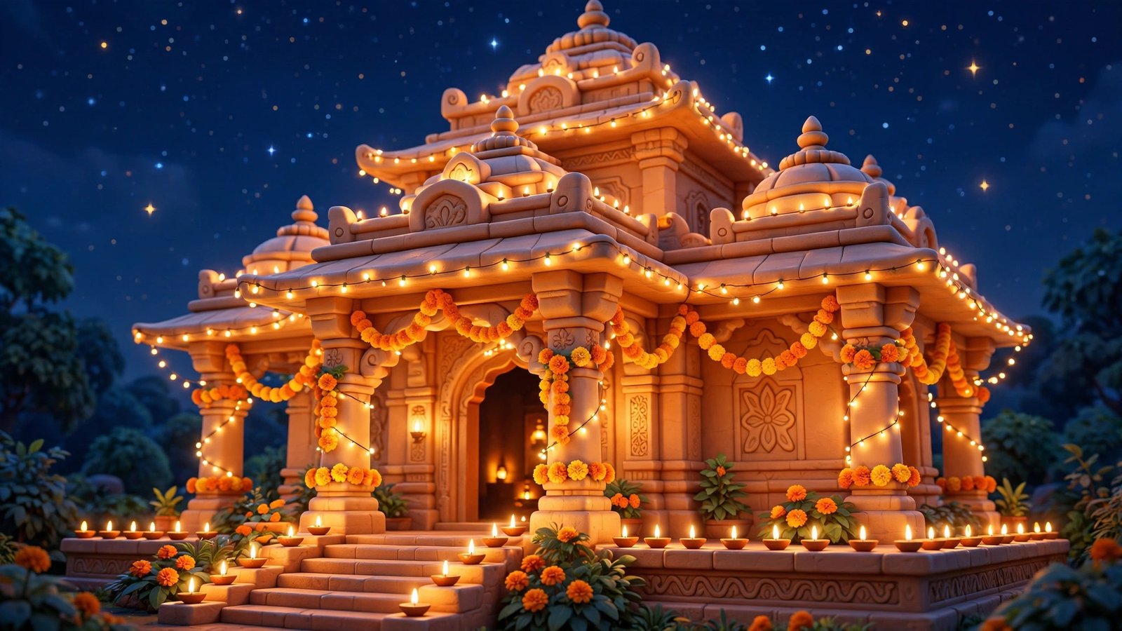 Roshniyon Wala Mandir, AI preview