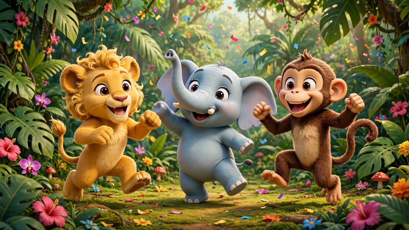 Jungle Animals Song, AI preview