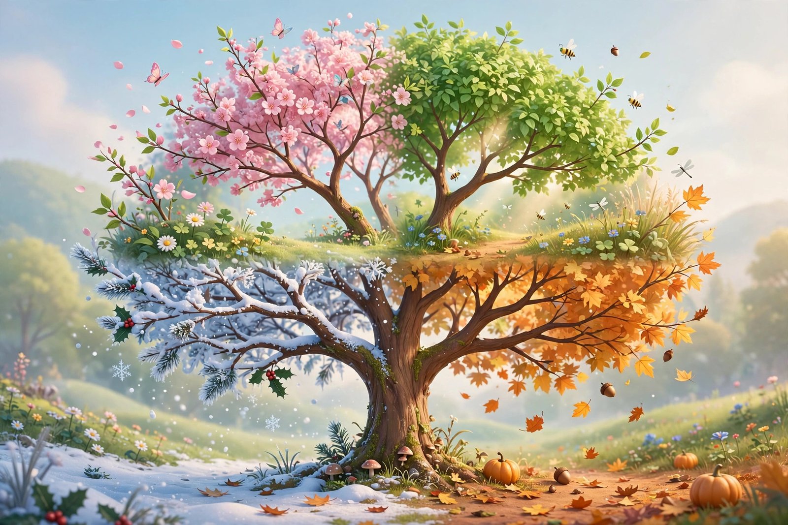 Seasons timelapse, AI preview