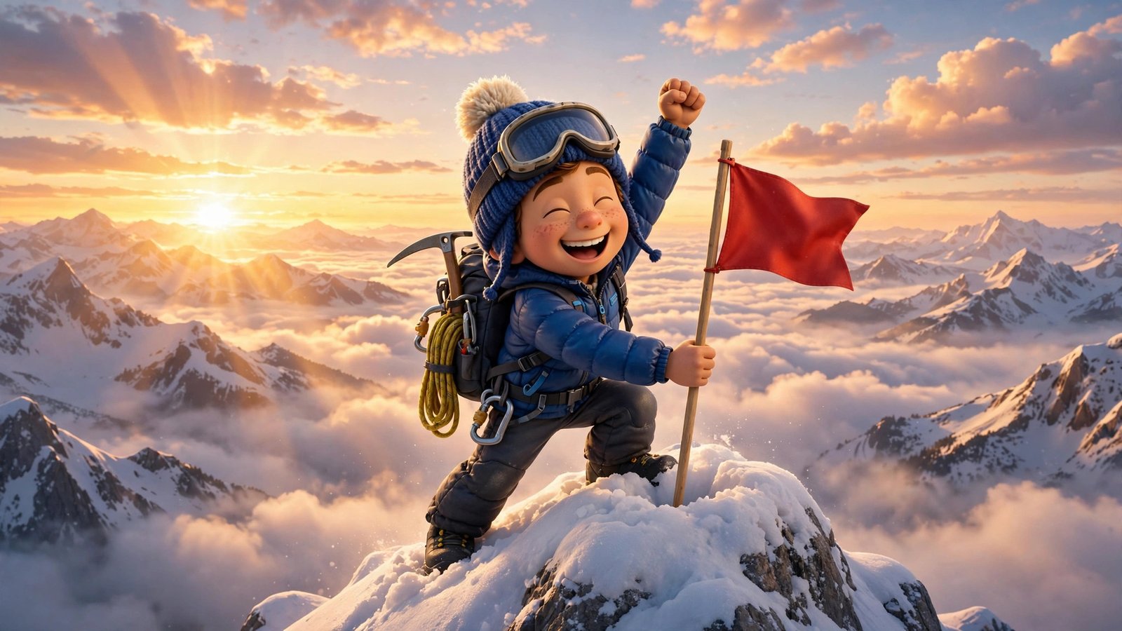 Mountain triumph, AI preview