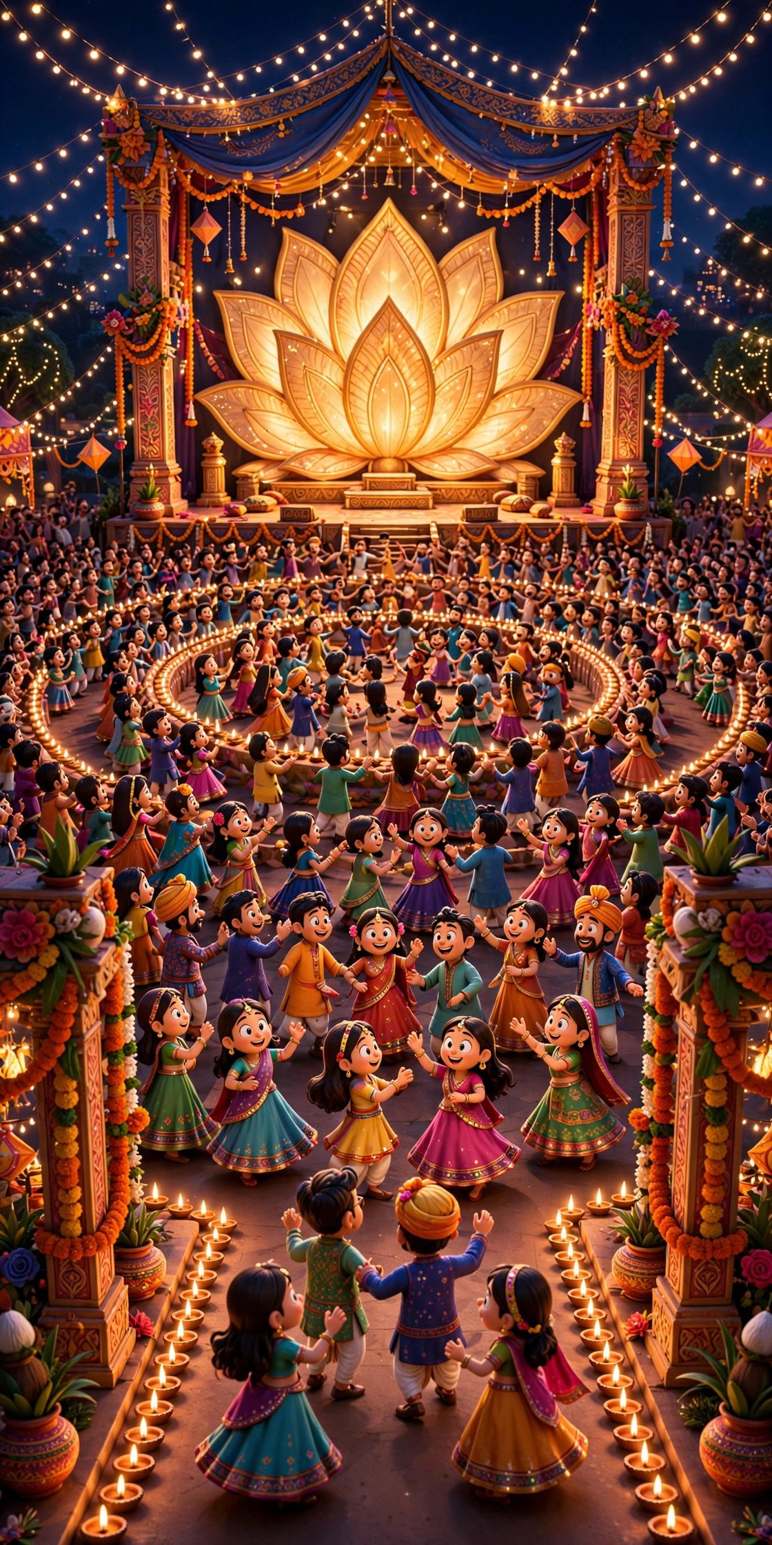 Neon Garba Party, AI preview
