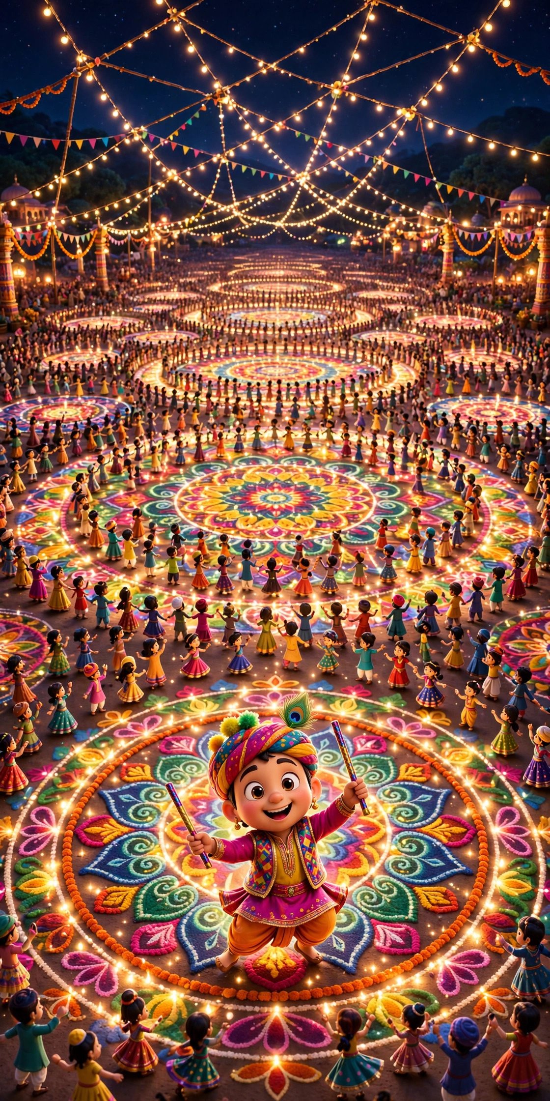 Garba Maidan Crowd, AI preview