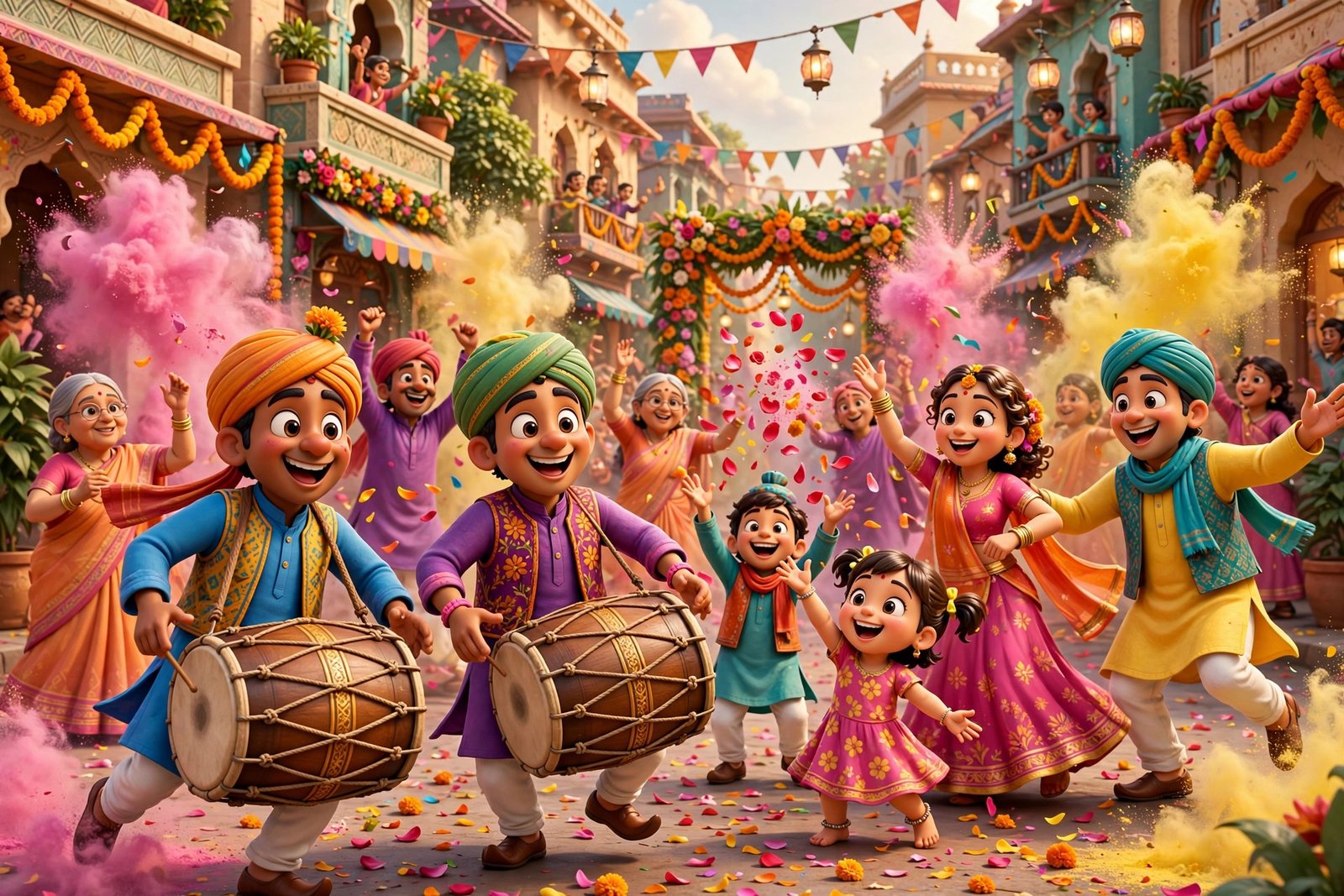 Dhol baraat invitation, AI preview