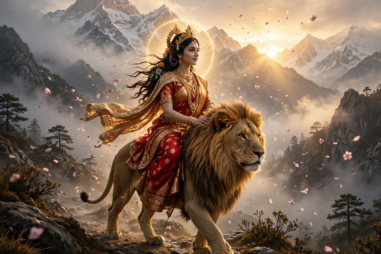 Sher par sawaar Mata Rani, AI preview